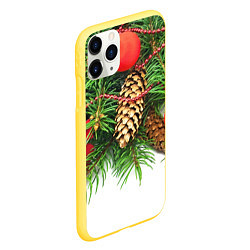 Чехол iPhone 11 Pro матовый Дуx рождества, цвет: 3D-желтый — фото 2