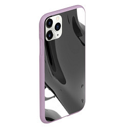 Чехол iPhone 11 Pro матовый Краска, цвет: 3D-сиреневый — фото 2