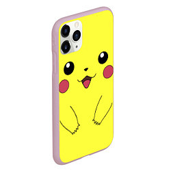 Чехол iPhone 11 Pro матовый Пикачу, цвет: 3D-розовый — фото 2