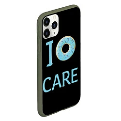 Чехол iPhone 11 Pro матовый I Donut care, цвет: 3D-темно-зеленый — фото 2