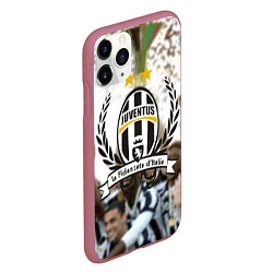 Чехол iPhone 11 Pro матовый Juventus5, цвет: 3D-малиновый — фото 2