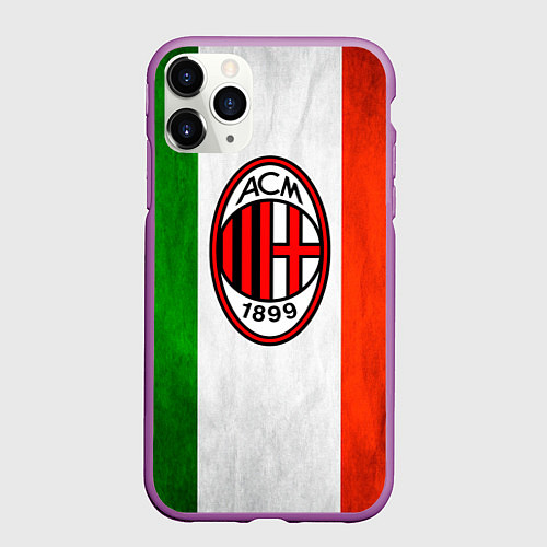 Чехол iPhone 11 Pro матовый Milan2 / 3D-Фиолетовый – фото 1