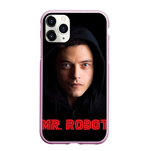 Чехол iPhone 11 Pro матовый Mr. Robot / 3D-Розовый – фото 1