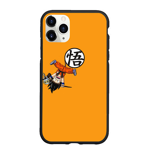 Чехол iPhone 11 Pro матовый Dragon Ball / 3D-Черный – фото 1