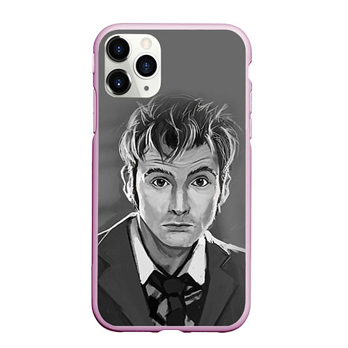 Чехол iPhone 11 Pro матовый Doctor Who: fun-art / 3D-Розовый – фото 1