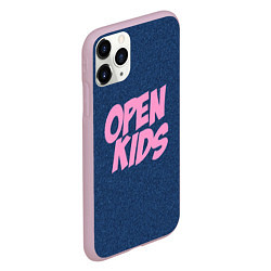 Чехол iPhone 11 Pro матовый Open kids, цвет: 3D-розовый — фото 2