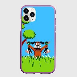 Чехол iPhone 11 Pro матовый Утиная охота, цвет: 3D-фиолетовый