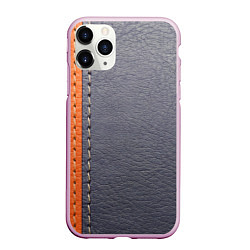 Чехол iPhone 11 Pro матовый Кожа, цвет: 3D-розовый