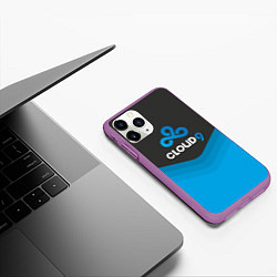 Чехол iPhone 11 Pro матовый Cloud 9 Uniform, цвет: 3D-фиолетовый — фото 2