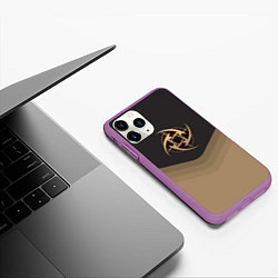 Чехол iPhone 11 Pro матовый NiP Uniform, цвет: 3D-фиолетовый — фото 2