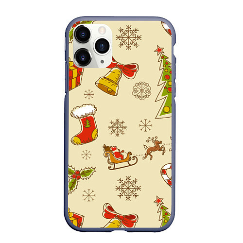 Чехол iPhone 11 Pro матовый Pat32 / 3D-Серый – фото 1