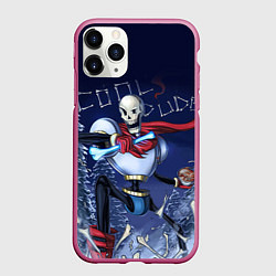 Чехол iPhone 11 Pro матовый Papyrus, цвет: 3D-малиновый