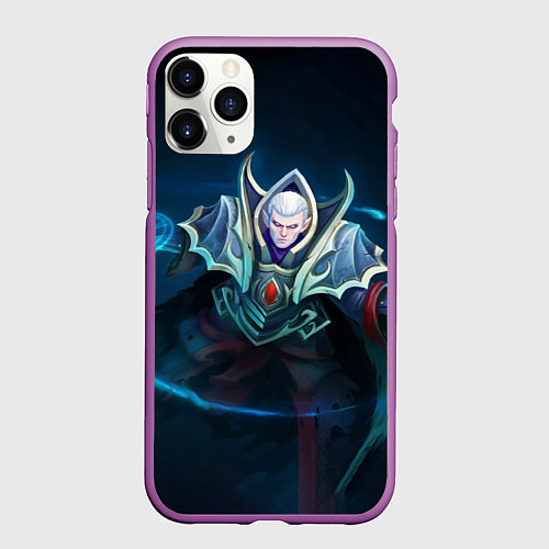 Чехол iPhone 11 Pro матовый White Invoker / 3D-Фиолетовый – фото 1