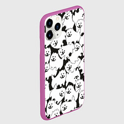 Чехол iPhone 11 Pro матовый Undertale Annoying dog, цвет: 3D-фиолетовый — фото 2