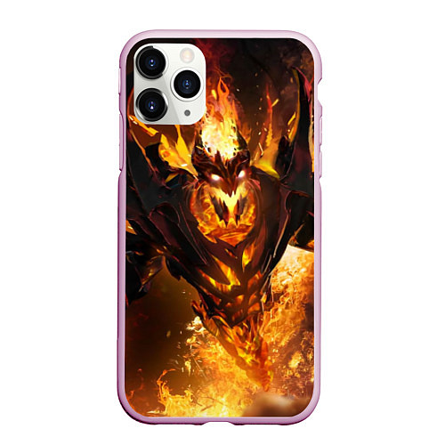 Чехол iPhone 11 Pro матовый Nevermore Hell / 3D-Розовый – фото 1