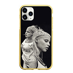 Чехол iPhone 11 Pro матовый Die Antwoord: Black Girl, цвет: 3D-желтый