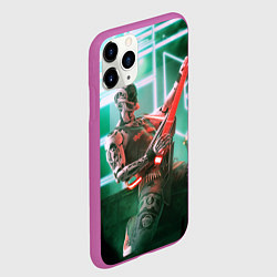 Чехол iPhone 11 Pro матовый Iron Maiden: Rocker Robot, цвет: 3D-фиолетовый — фото 2