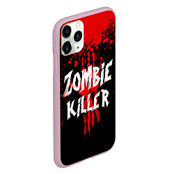 Чехол iPhone 11 Pro матовый Zombie Killer, цвет: 3D-розовый — фото 2