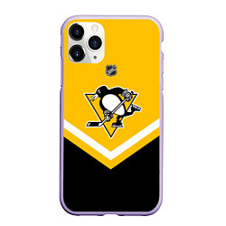 Чехол iPhone 11 Pro матовый NHL: Pittsburgh Penguins