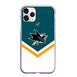 Чехол iPhone 11 Pro матовый NHL: San Jose Sharks
