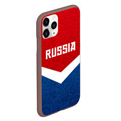 Чехол iPhone 11 Pro матовый Russia Team, цвет: 3D-коричневый — фото 2