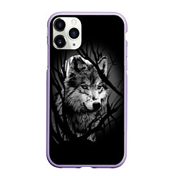 Чехол iPhone 11 Pro матовый Серый волк