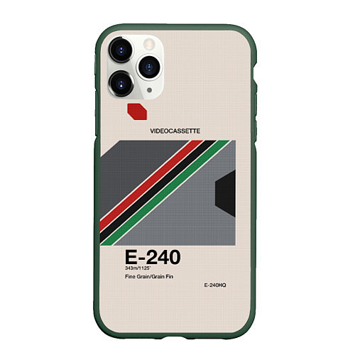 Чехол iPhone 11 Pro матовый VHS E-240 / 3D-Темно-зеленый – фото 1