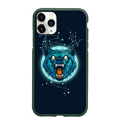 Чехол iPhone 11 Pro матовый Космический медведь