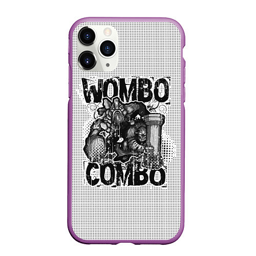 Чехол iPhone 11 Pro матовый Combo Wombo / 3D-Фиолетовый – фото 1