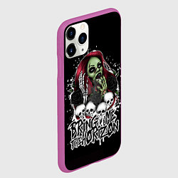 Чехол iPhone 11 Pro матовый Bring Me The Horizon, цвет: 3D-фиолетовый — фото 2