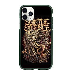 Чехол iPhone 11 Pro матовый Suicide Silence, цвет: 3D-темно-зеленый