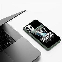 Чехол iPhone 11 Pro матовый Bring Me The Horizon, цвет: 3D-темно-зеленый — фото 2