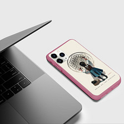 Чехол iPhone 11 Pro матовый Bring Me The Horizon, цвет: 3D-малиновый — фото 2