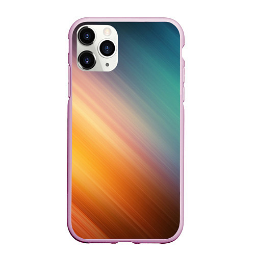 Чехол iPhone 11 Pro матовый Стильный окрас / 3D-Розовый – фото 1