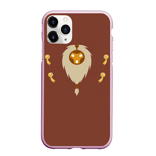 Чехол iPhone 11 Pro матовый Keeper / 3D-Розовый – фото 1