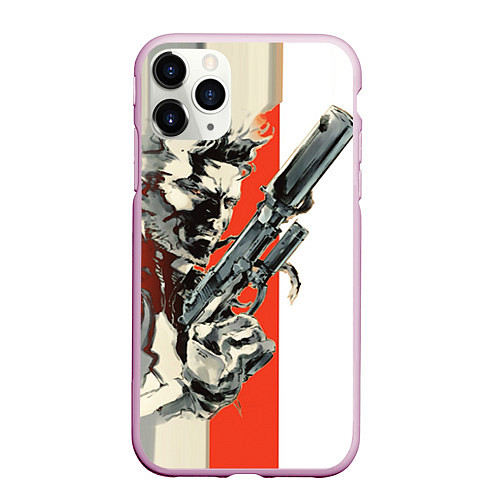 Чехол iPhone 11 Pro матовый Metal gear solid 3 / 3D-Розовый – фото 1