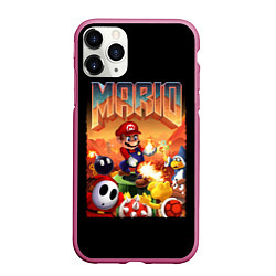 Чехол iPhone 11 Pro матовый Mario Doom