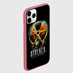 Чехол iPhone 11 Pro матовый STALKER: Shadow of Chernobyl, цвет: 3D-малиновый — фото 2