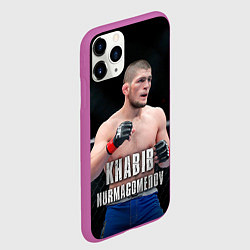 Чехол iPhone 11 Pro матовый Хабиб Нурмагомедов, цвет: 3D-фиолетовый — фото 2