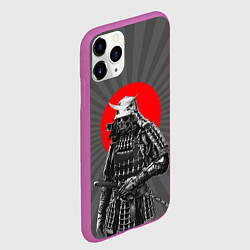 Чехол iPhone 11 Pro матовый Мертвый самурай, цвет: 3D-фиолетовый — фото 2
