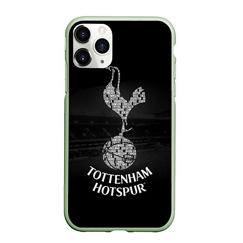 Чехол iPhone 11 Pro матовый Tottenham Hotspur / 3D-Салатовый – фото 1