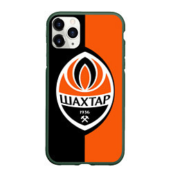 Чехол iPhone 11 Pro матовый ФК Шахтер Донецк, цвет: 3D-темно-зеленый
