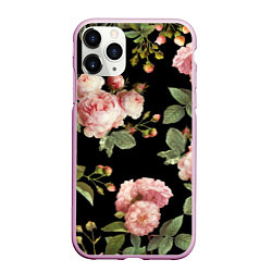 Чехол iPhone 11 Pro матовый TOP Roses, цвет: 3D-розовый