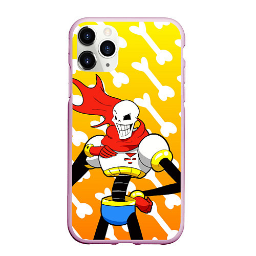 Чехол iPhone 11 Pro матовый Papyrus / 3D-Розовый – фото 1