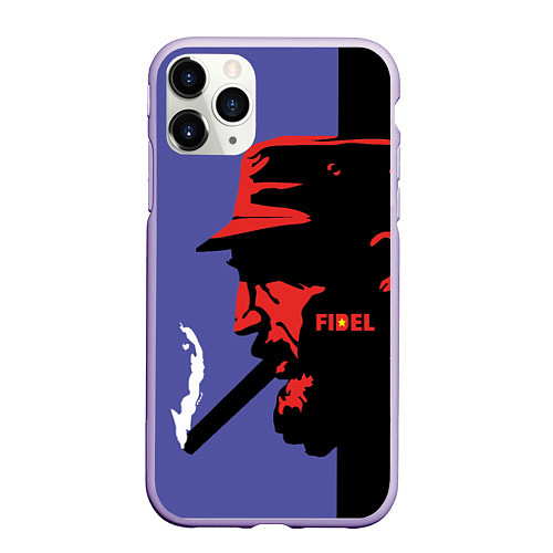 Чехол iPhone 11 Pro матовый Fidel / 3D-Светло-сиреневый – фото 1