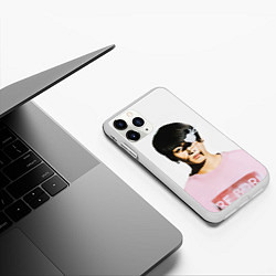 Чехол iPhone 11 Pro матовый Jungkook, цвет: 3D-белый — фото 2
