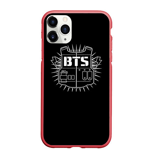 Чехол iPhone 11 Pro матовый BTS: Taehyung / 3D-Красный – фото 1