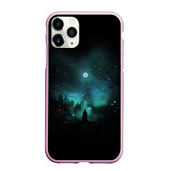 Чехол iPhone 11 Pro матовый Взгляд на звезды, цвет: 3D-розовый