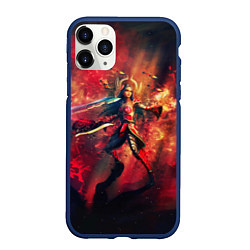 Чехол iPhone 11 Pro матовый Red, цвет: 3D-тёмно-синий