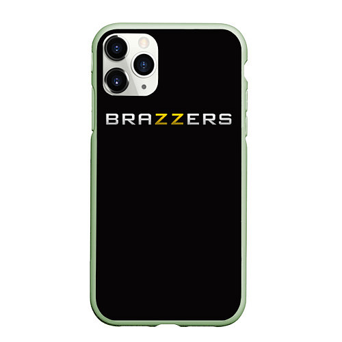 Чехол iPhone 11 Pro матовый Brazzers / 3D-Салатовый – фото 1